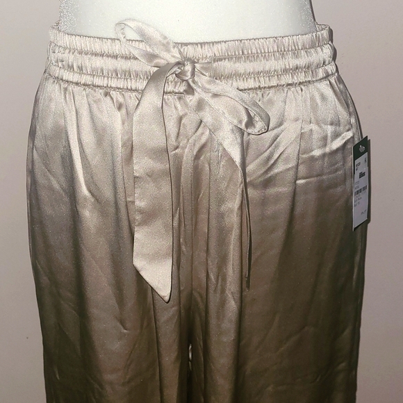 Kate Young x Splendid Silk Wide leg Pants - Picture 4 of 7